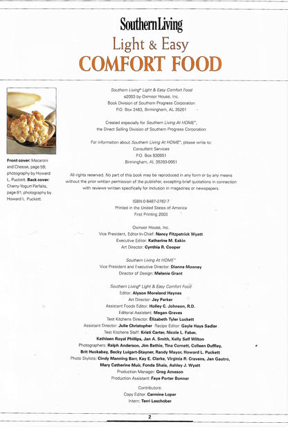 Southern Living Light and Easy Comfort Food