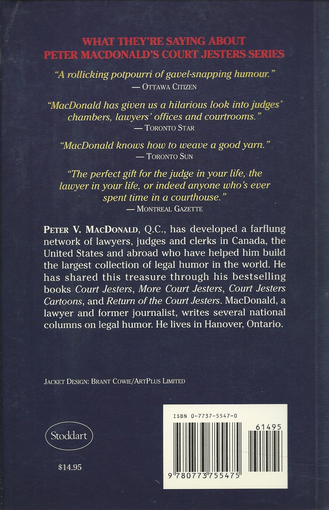 Return of the court jesters: Back to the bar for more of the funniest stories from Canada's courts