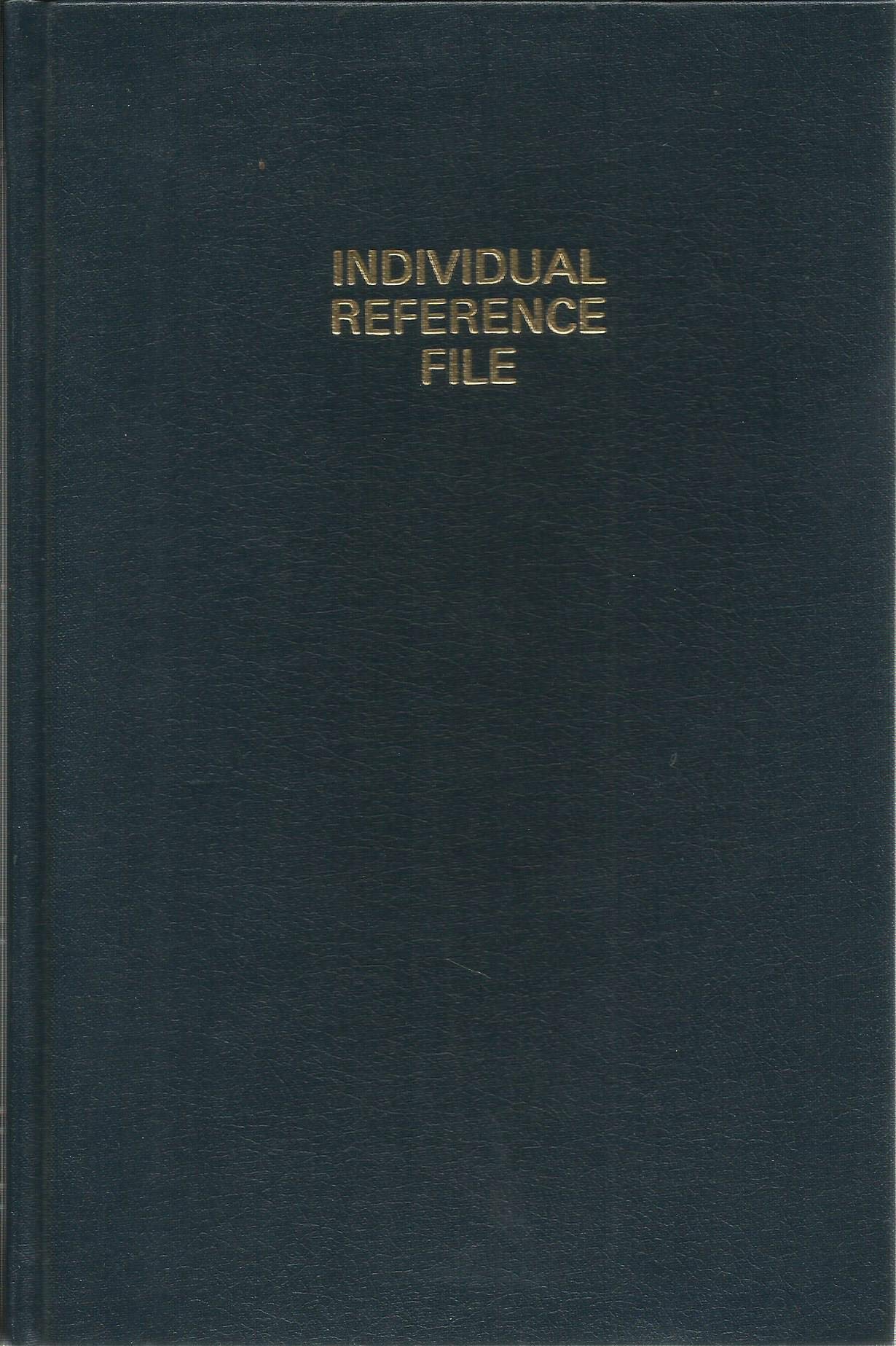 Individual Reference File of Extracts From the Edgar Cayce Readings