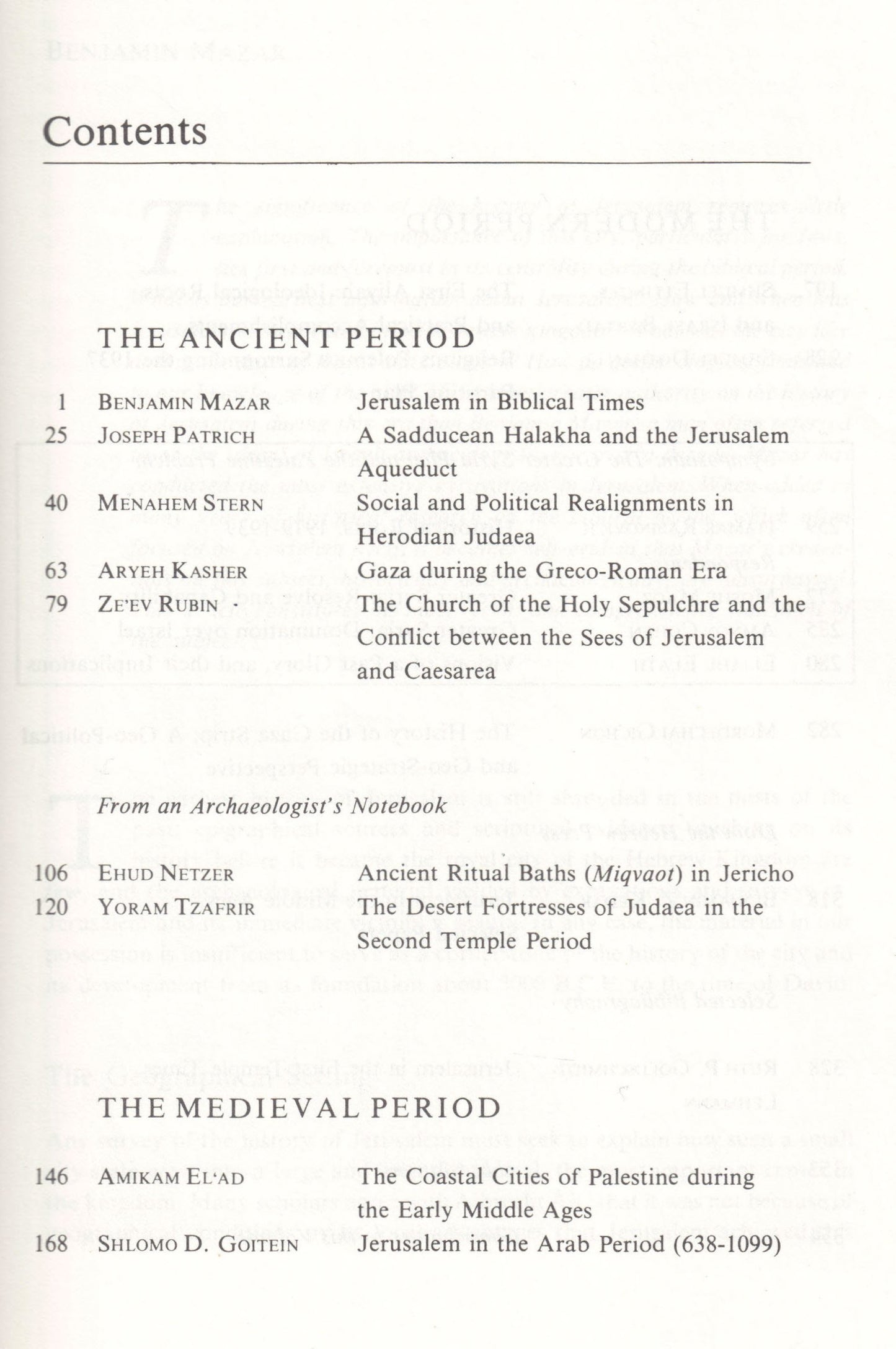 The Jerusalem Cathedra: Studies in History, Archaeology, Geography and Ethography of the Land of Israel: 002