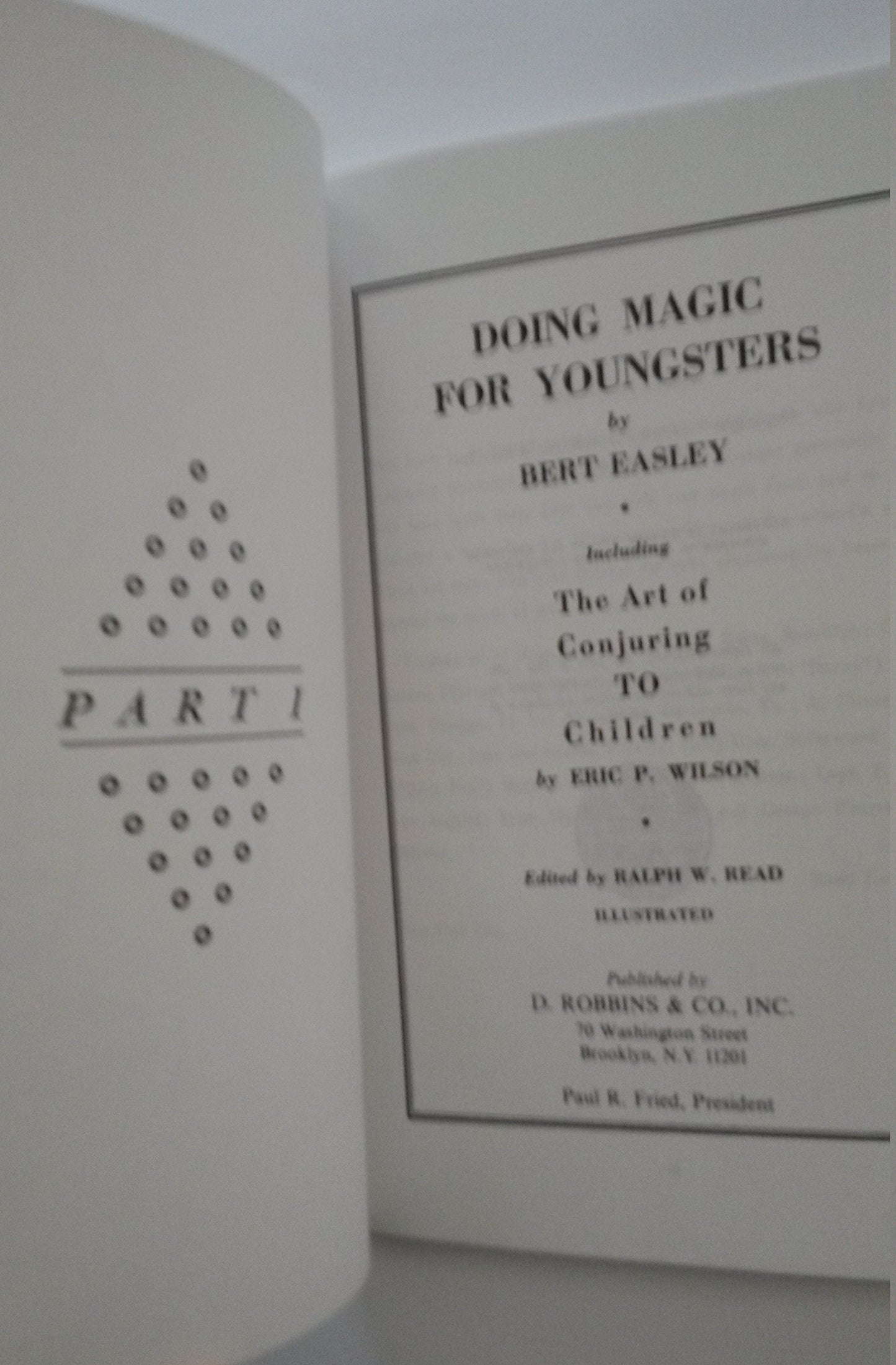 Doing Magic For Youngsters