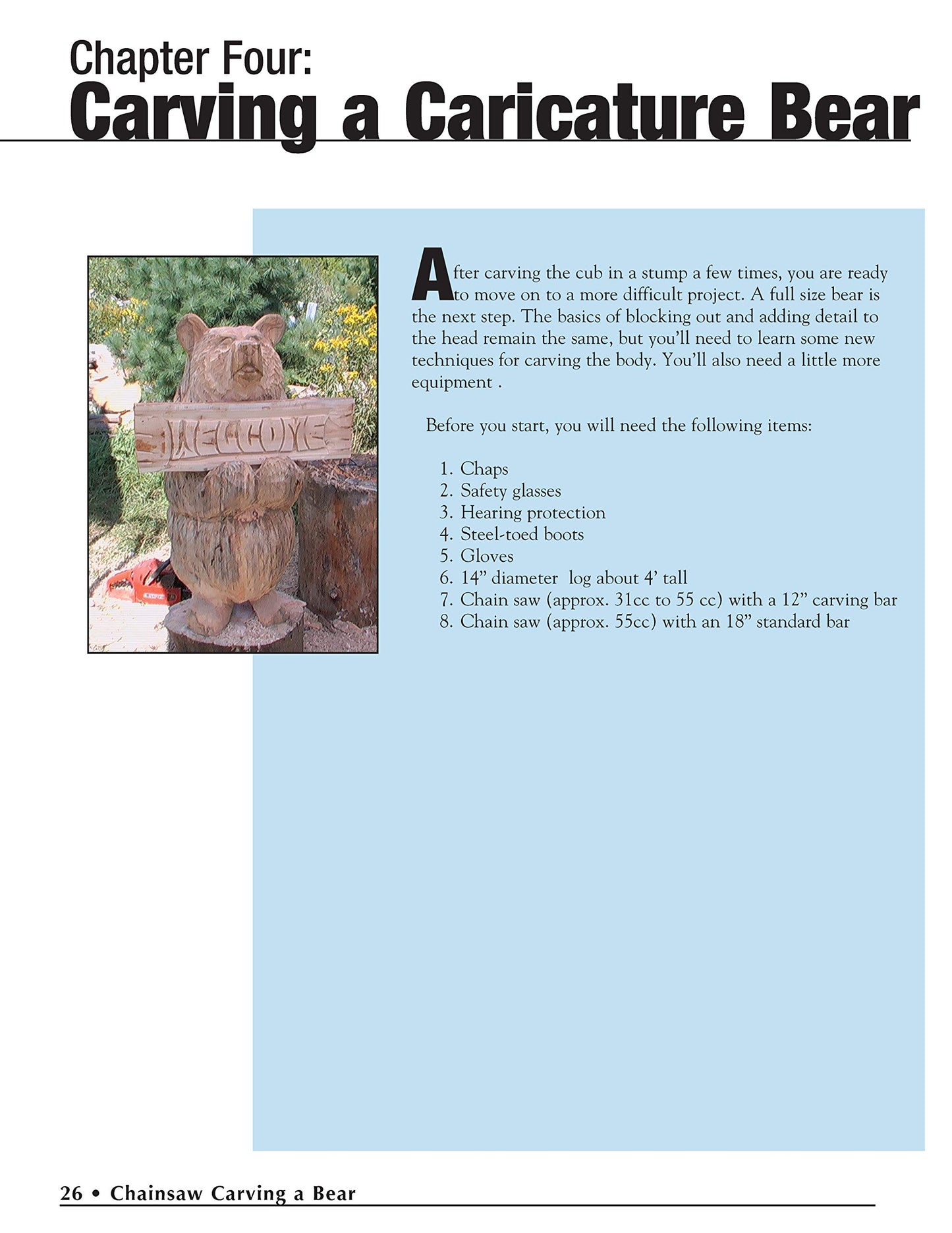 Chainsaw Carving a Bear: A Complete Step-By-Step Guide (Fox Chapel Publishing) Beginner-Friendly Details and Easy-to-Follow Illustrated Instructions for How to Carve Realistic and Caricature Bears
