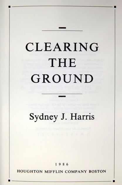 Clearing the Ground