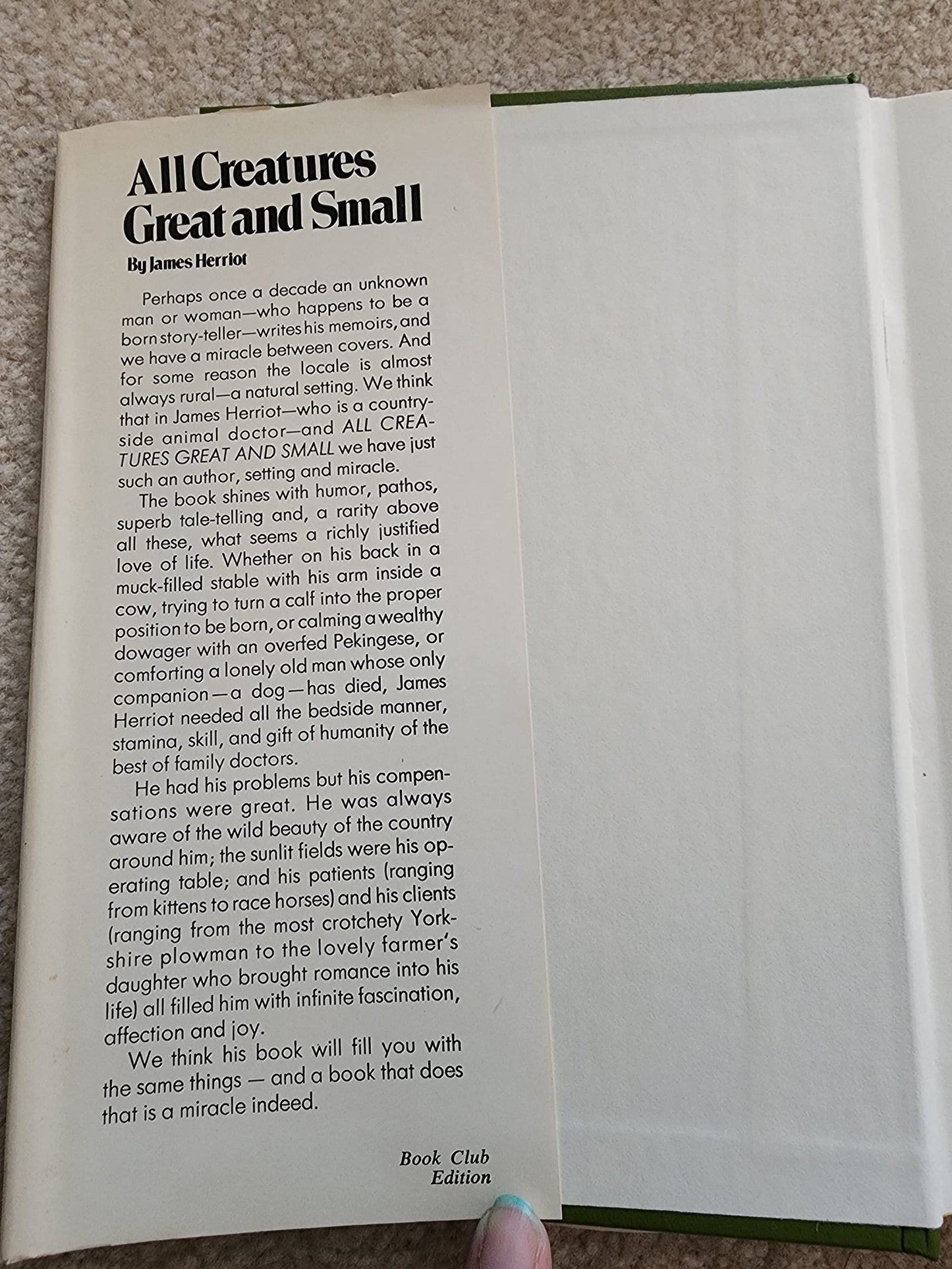 All Creatures Great and Small by James Herriot (1972-11-05)