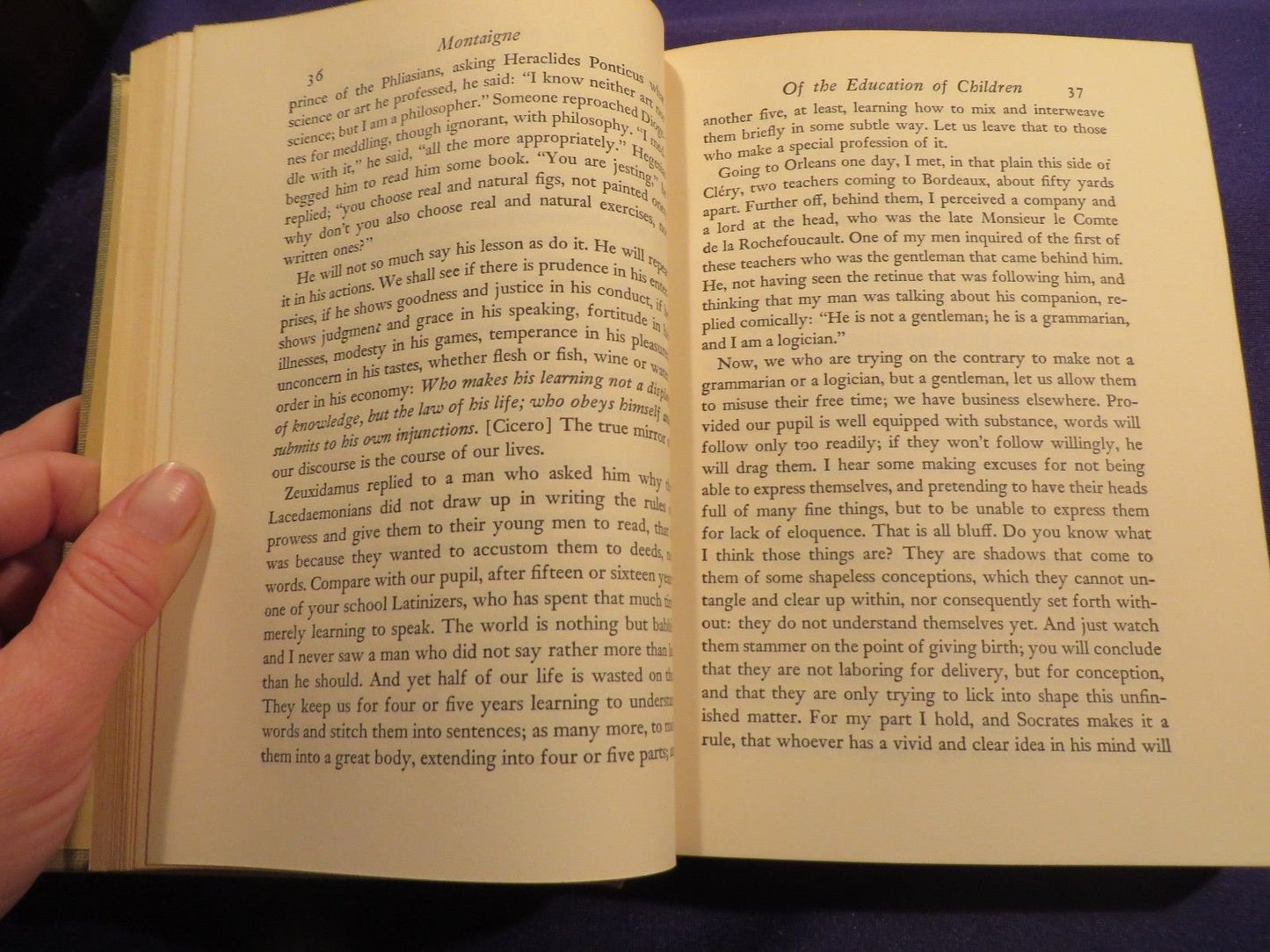 1943 SELECTED ESSAYS by MICHEL DE MONTAIGNE Hardcover by The Classics Club