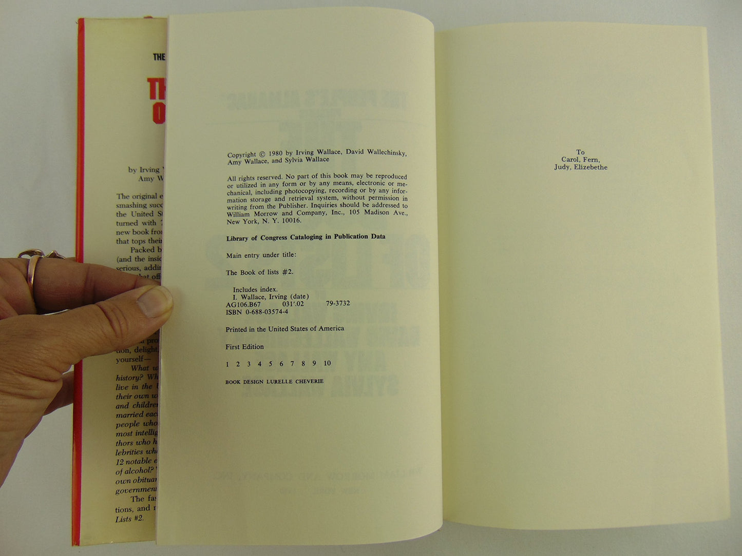 The People's Almanac Presents The Books of Lists, No. 2