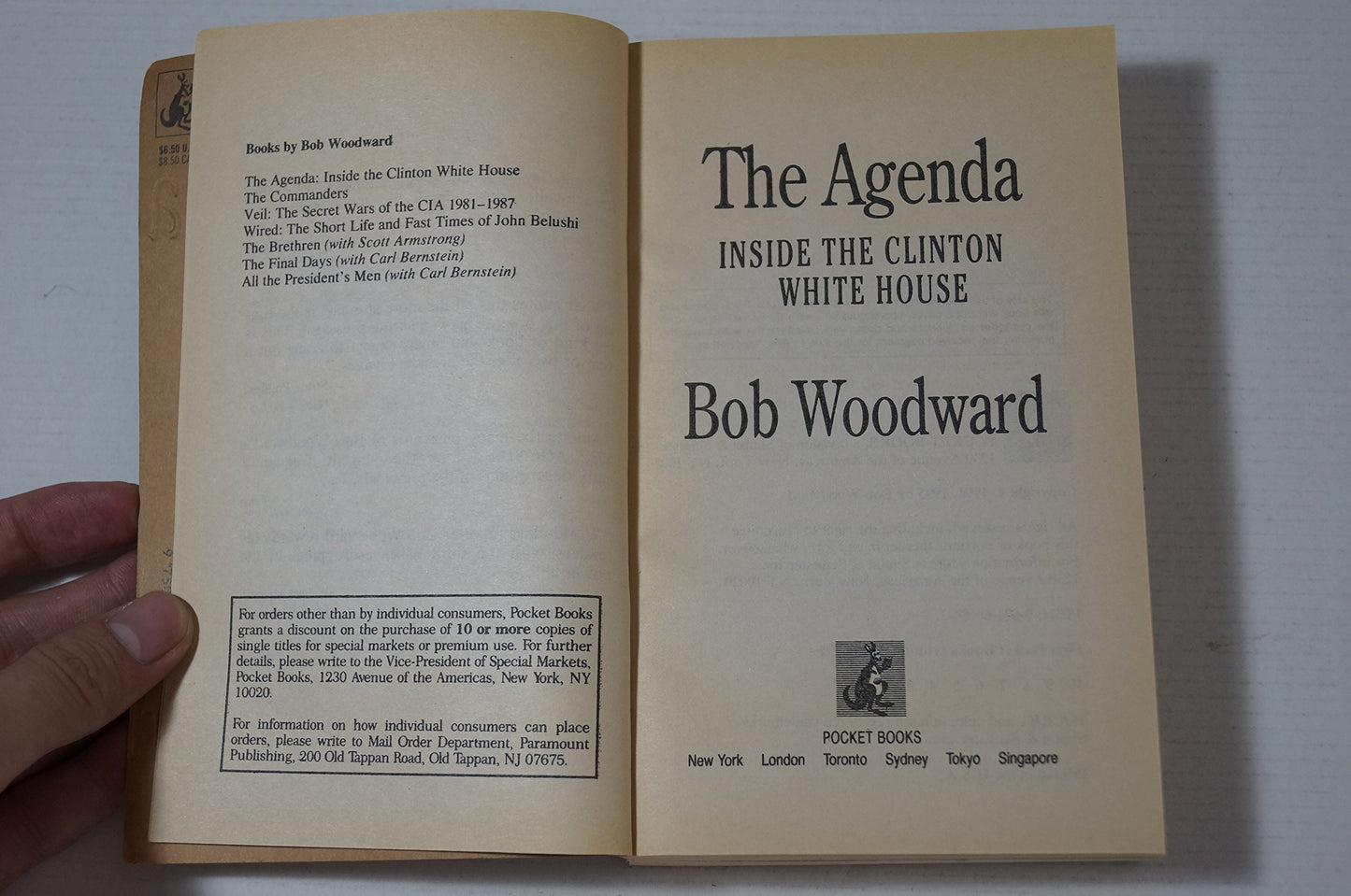 The AGENDA: INSIDE THE CLINTON WHITE HOUSE