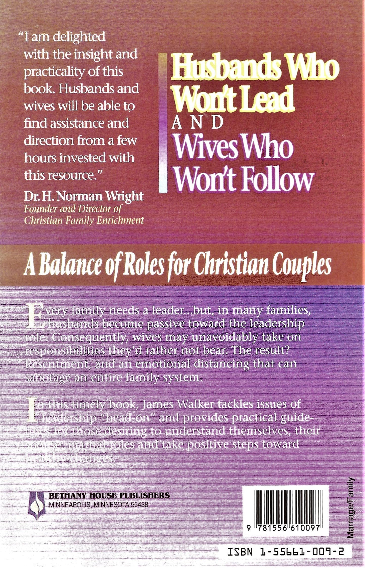 Husbands Who Won't Lead and Wives Who Won't Follow