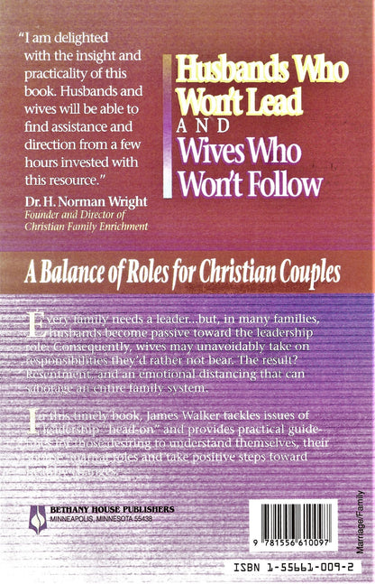 Husbands Who Won't Lead and Wives Who Won't Follow