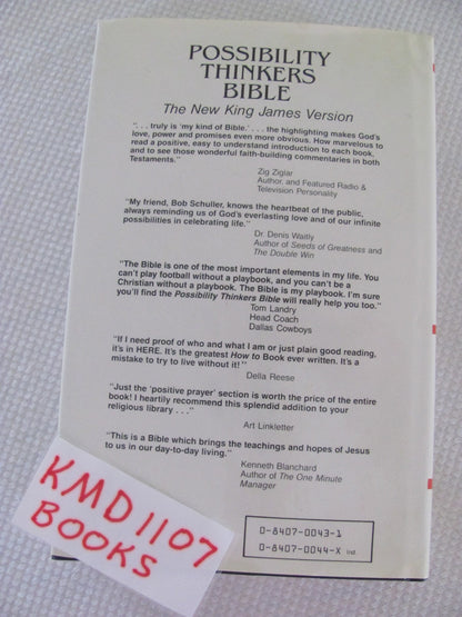 Possibility Thinkers Bible: The New King James Version : Positive Verses for Possibility Thinking Highlighted in Blue