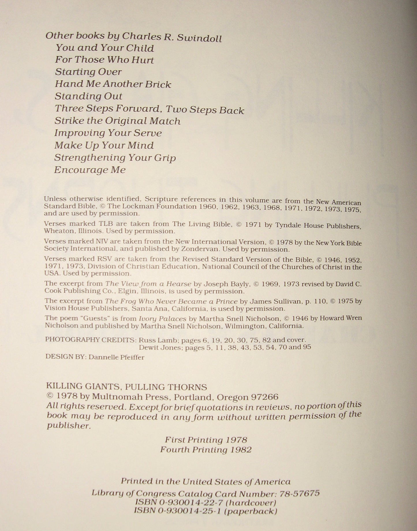 Killing Giants Pulling Thorns