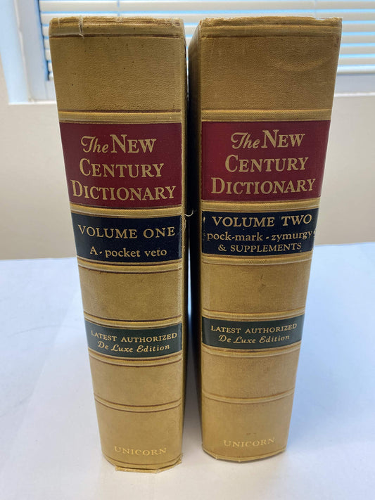 New Century Dictionary 2 Volumes 1953