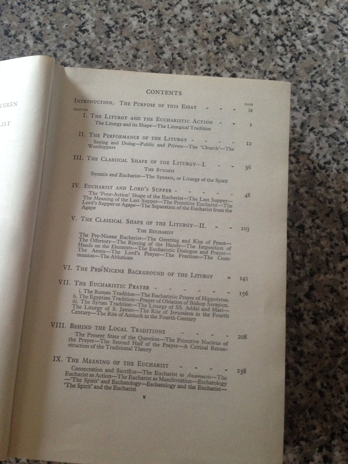 The shape of the liturgy