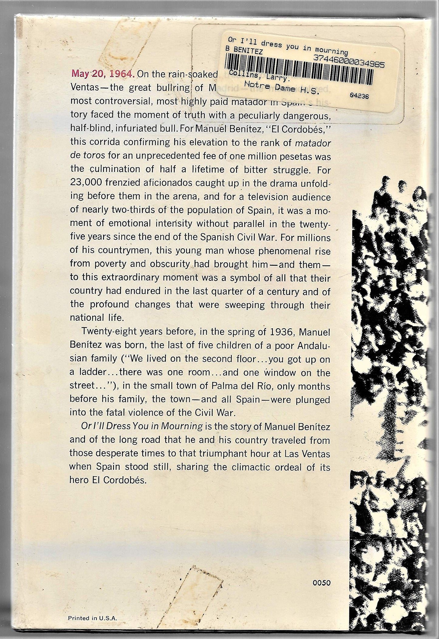 Or I'll Dress You in Mourning : The Story of El Cordobes and the New Spain He Stands For