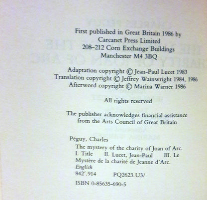 The Mystery of the Charity of Joan of Arc