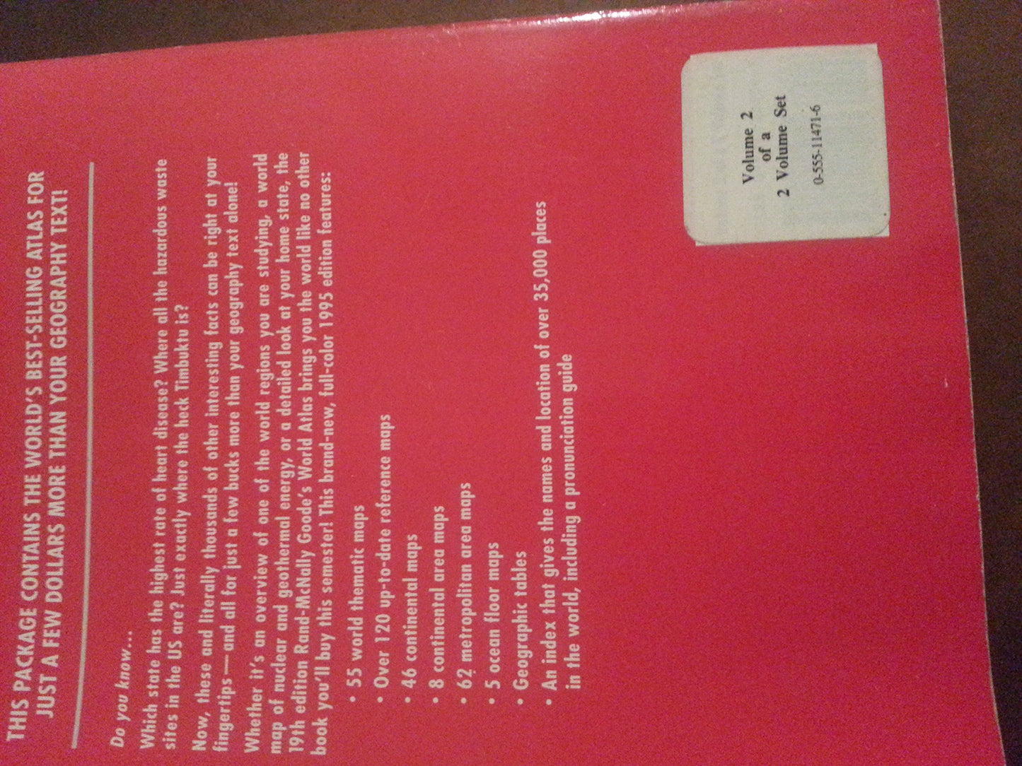 Goode's World Atlas, 19th edition, pb, 1995