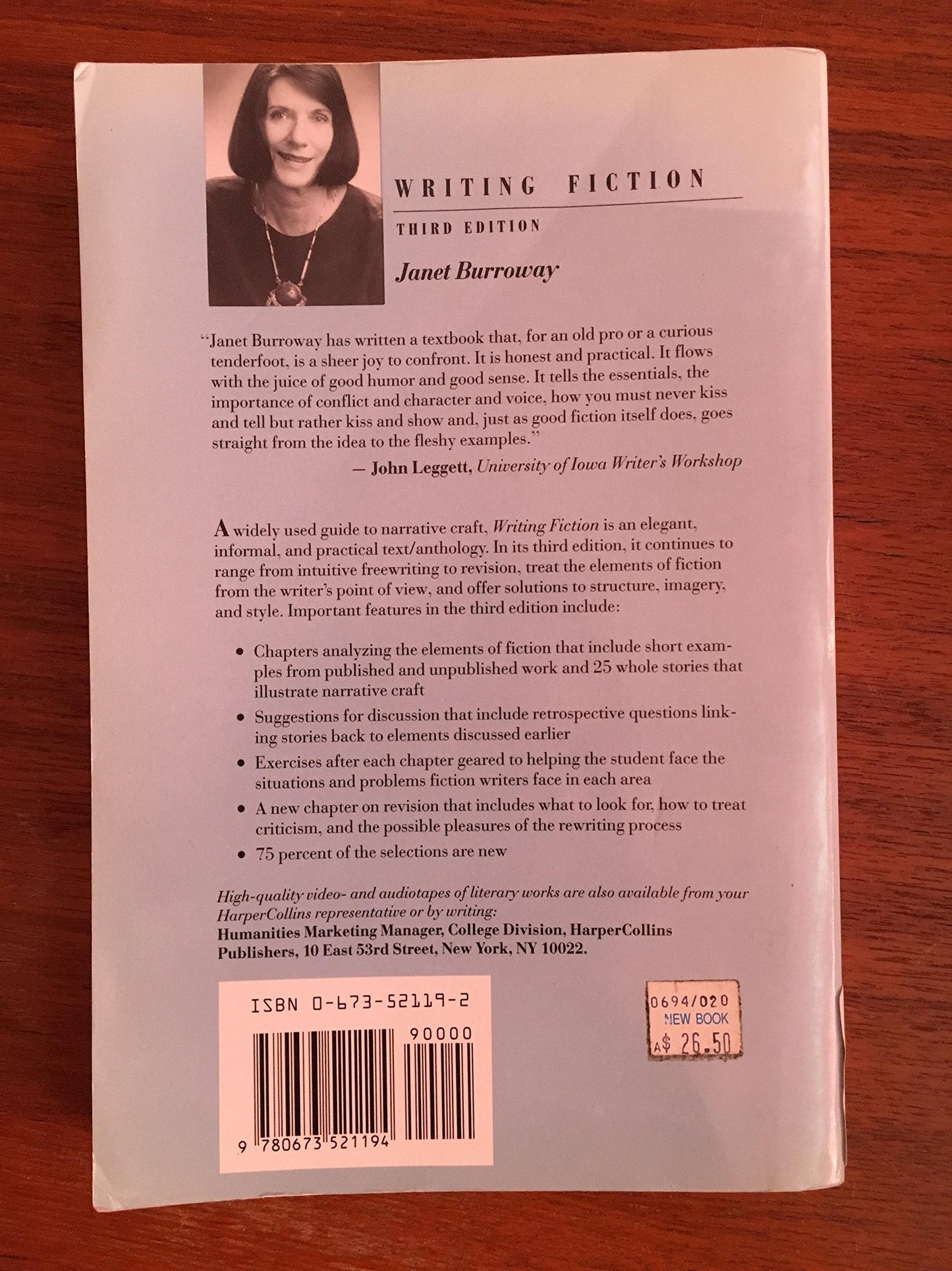 Writing Fiction: A Guide to Narrative Craft