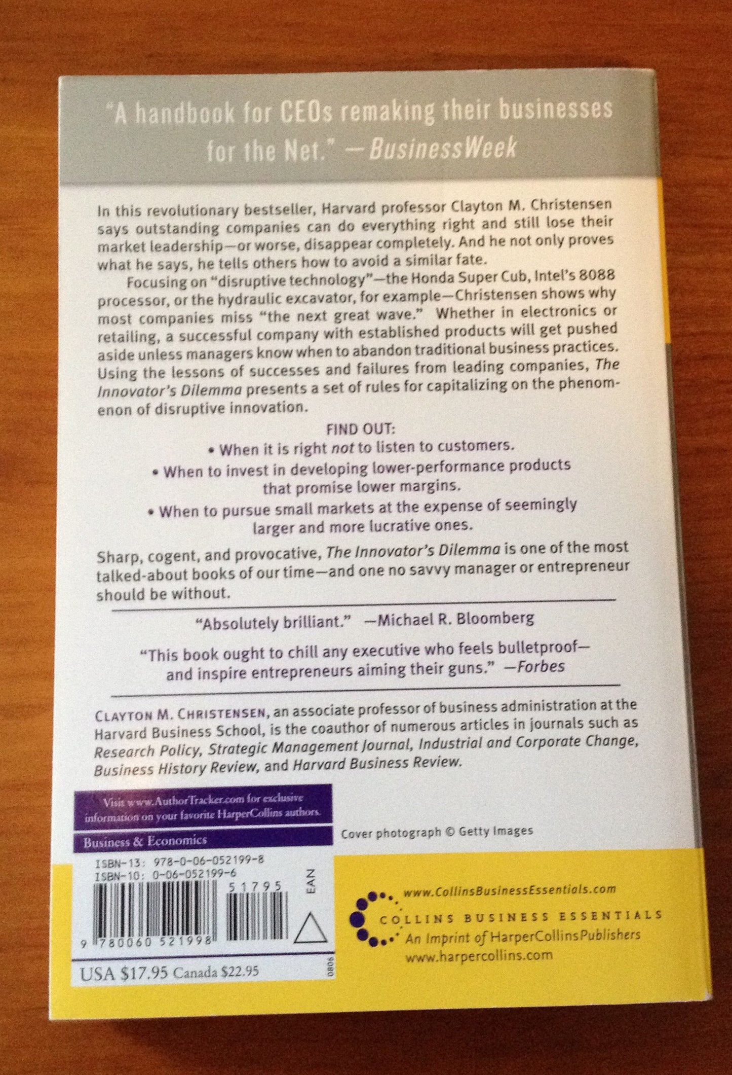 The Innovator's Dilemma: The Revolutionary Book that Will Change the Way You Do Business (Collins Business Essentials)