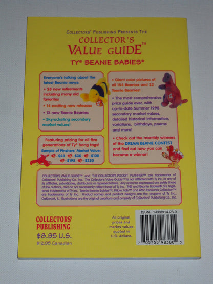Beanie Babies Summer 1998 Value Guide
