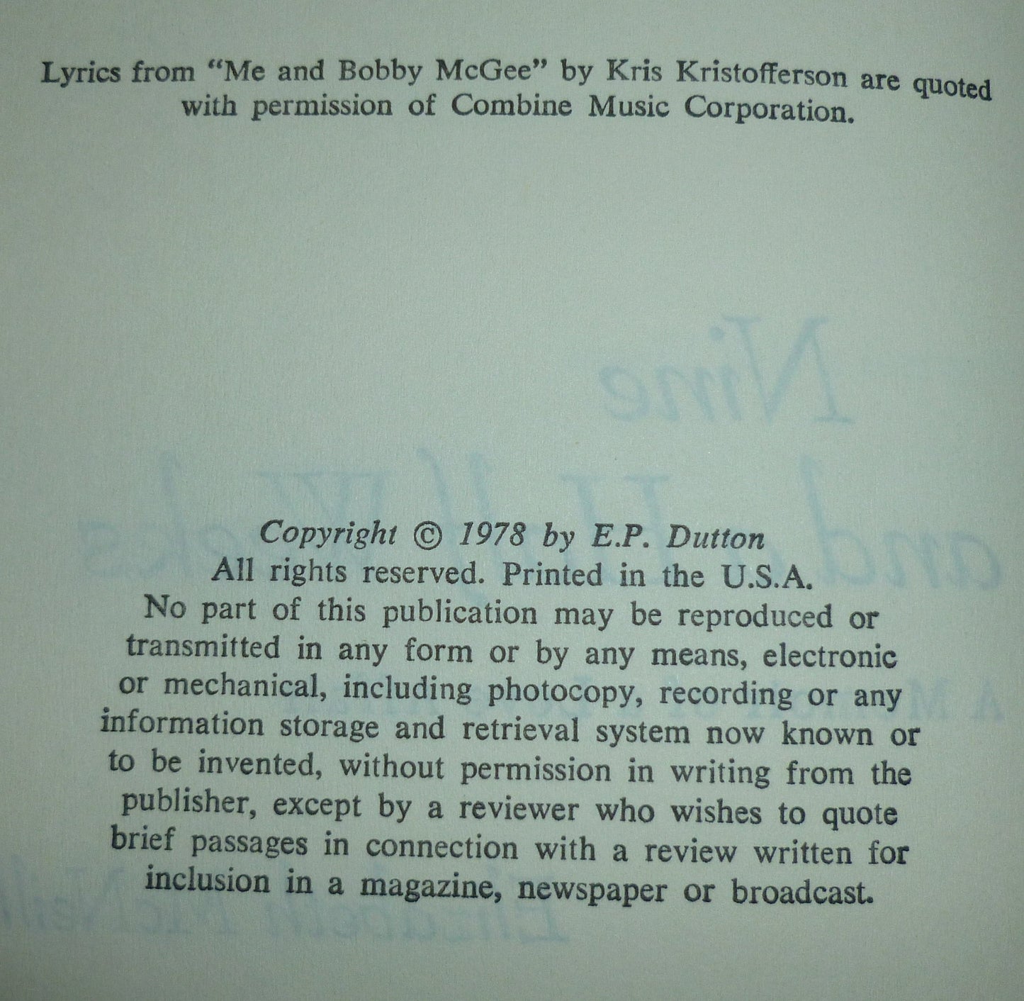 NINE And A HALF WEEKS. A Memoir of A Love Affair.