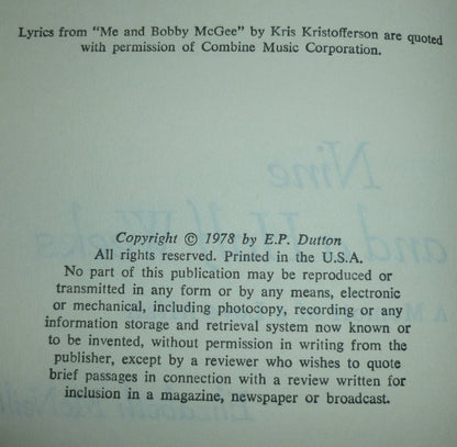 NINE And A HALF WEEKS. A Memoir of A Love Affair.