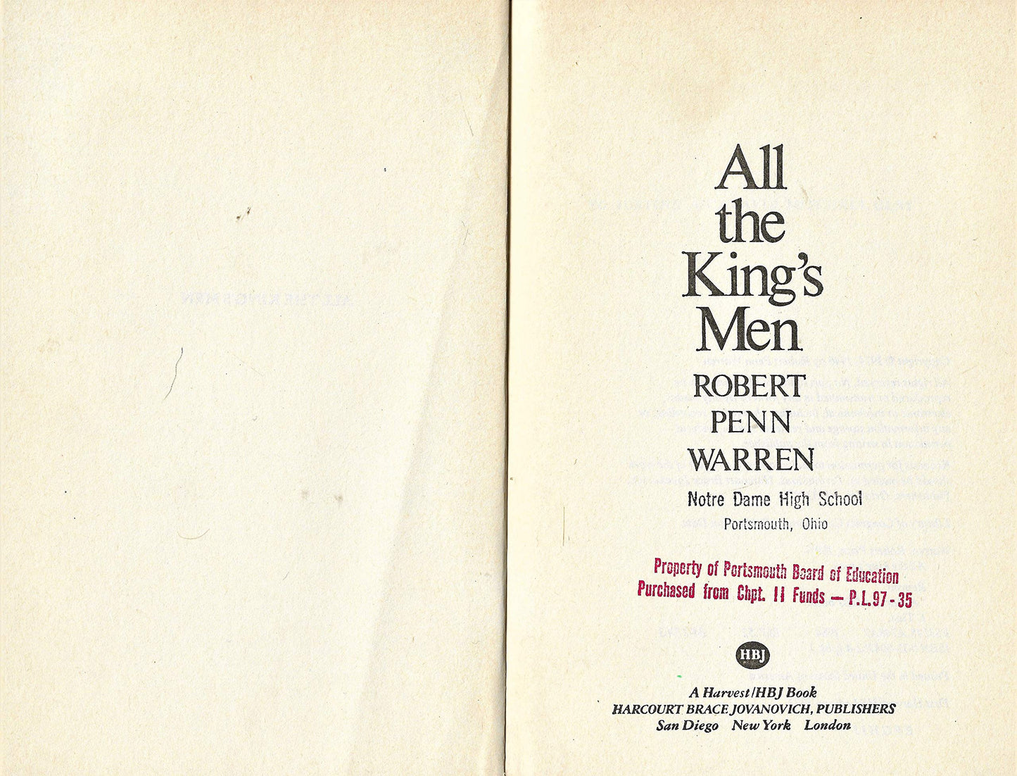 ALL THE KING'S MEN.