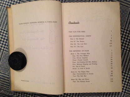 Three by Graham Greene: The Ministry of Fear; The Confidential Agent; This Gun for Hire