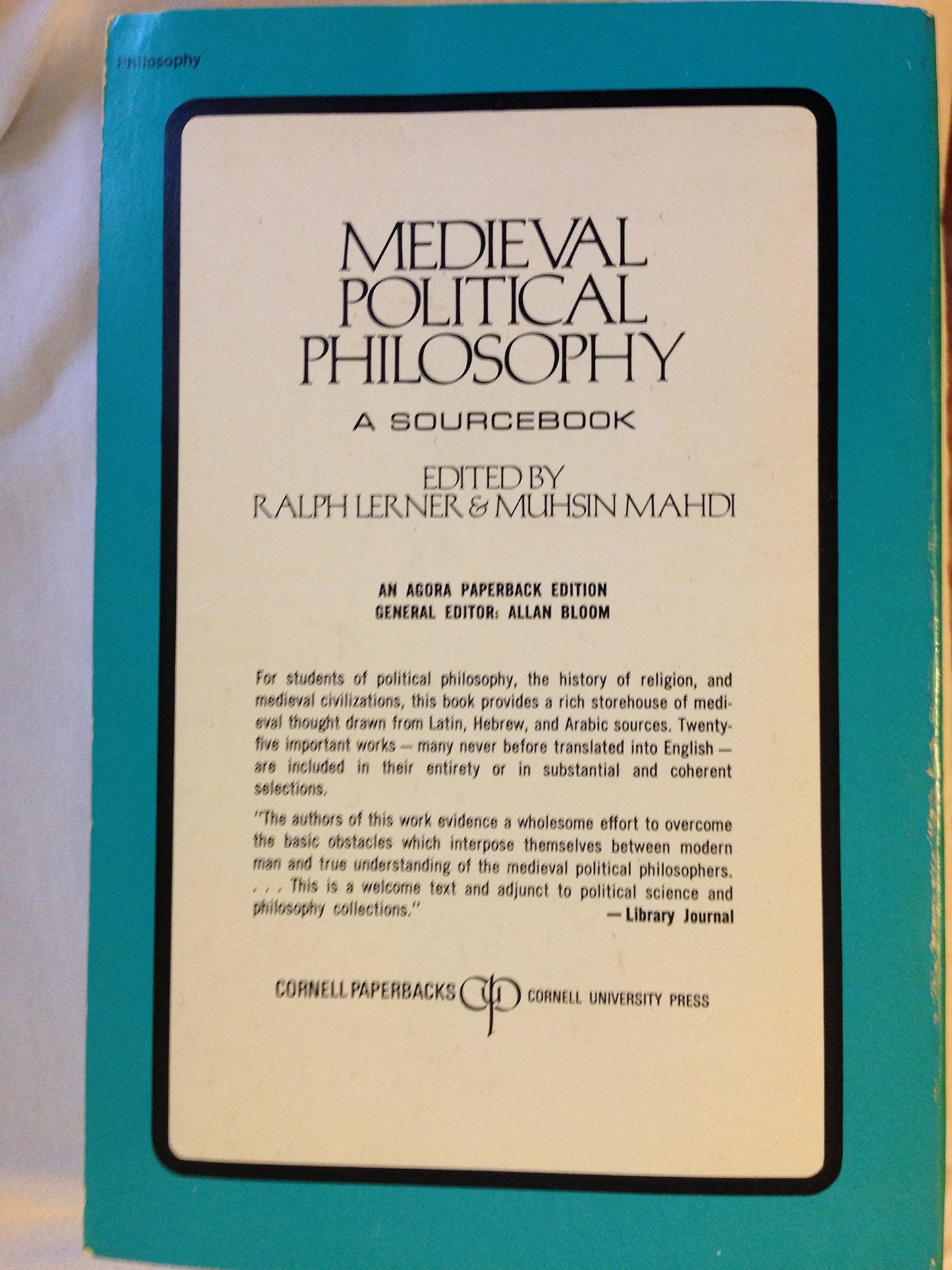Medieval Political Philosophy