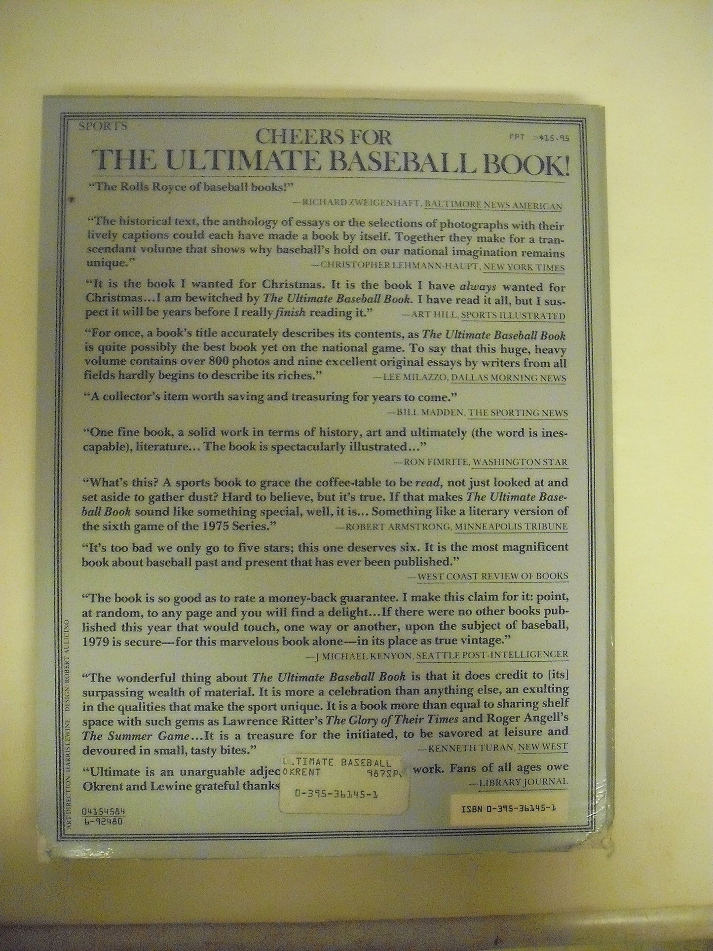 The Ultimate Baseball Book