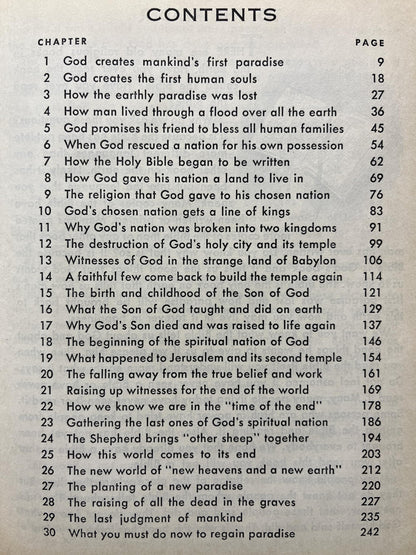 From Paradise Lost to Paradise Regained