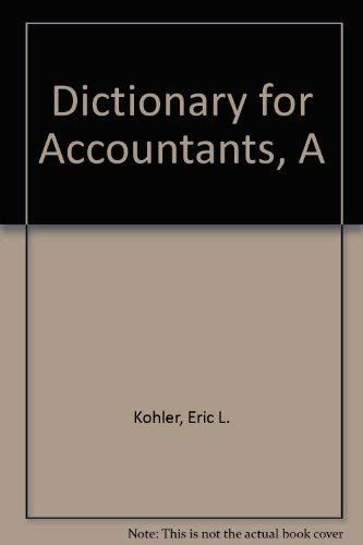 Dictionary For Accountants