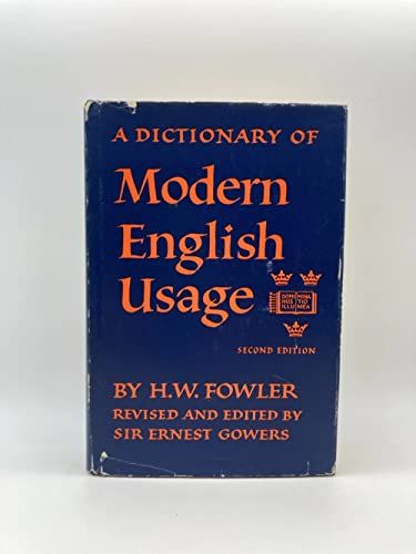 Dictionary of Modern English Usage