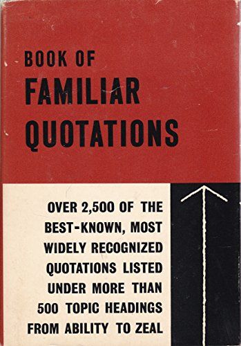 Book of Familiar Quotations