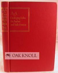 Ala Cataloging Rules For Author and Title Entries