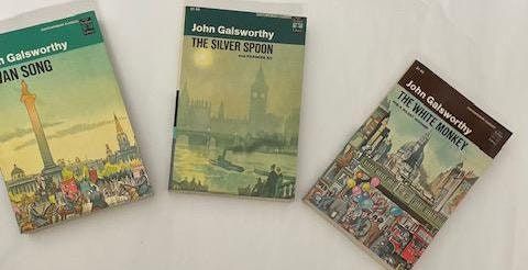 Collection of 3 Three Classic Novels by John Galsworthy - to Let, The Man of Property, in Chancery