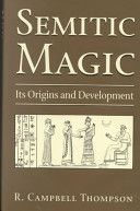 Semitic Magic Its Origins and Development