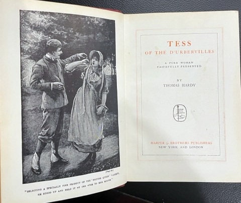 Tess of The Durbervilles by Thomas Handy (Harper's Modern Classics) Hardcover – 1935.