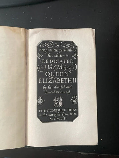 The Complete Works of William Shakespeare [The New Nonesuch Shakespeare] Four Volumes. 1953.