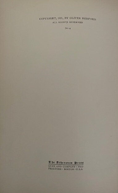 The Herford Aesop:  Fifty Fables in Verse by Oliver Herford. 1921.