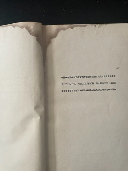 The Complete Works of William Shakespeare [The New Nonesuch Shakespeare] Four Volumes. 1953.