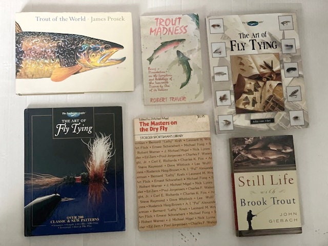 Trout Fishing Library - Pick Any Five Books - Gift for any sportsman, angler, fishing fanatic. Best fishing holes to tying the perfect fly.