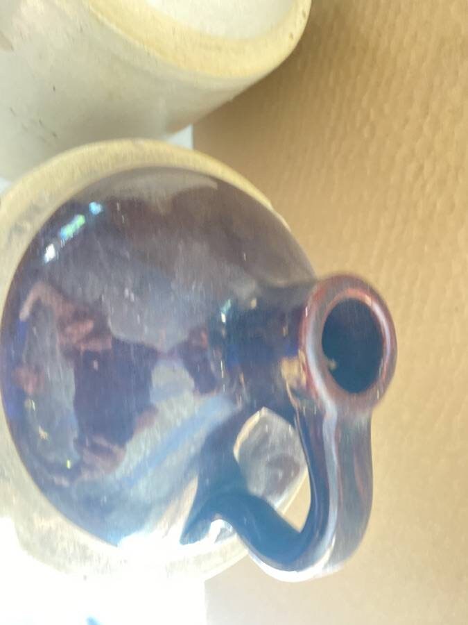 Stoneware Jugs. 1-Gallon. Vintage Pair. An excellent example of American stoneware.