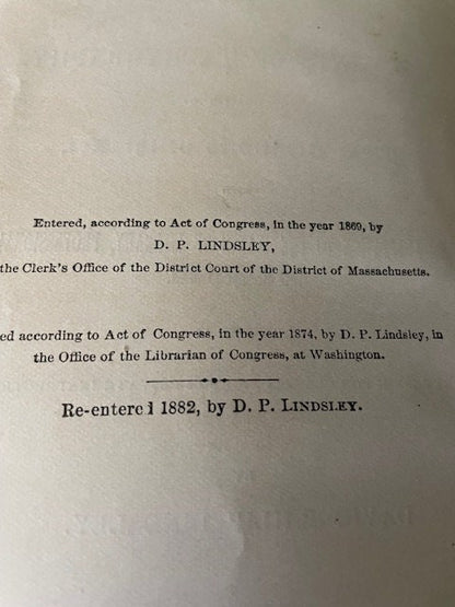Elements of Tachygraphy by David Philip Lindsley. Eleventh Edition.  Otis Clap & Son. 3 Beacon Street, 1885. Vintage Book.