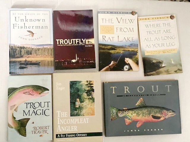 Trout Fishing Library - Pick Any Five Books - Gift for any sportsman, angler, fishing fanatic. Best fishing holes to tying the perfect fly.