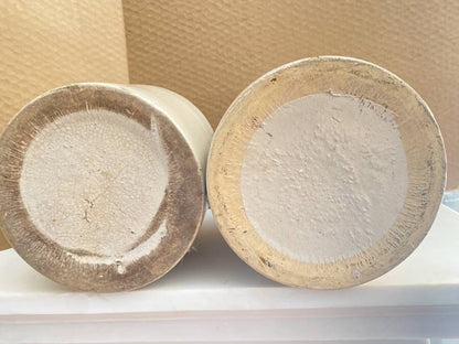 Stoneware Jugs. 1-Gallon. Vintage Pair. An excellent example of American stoneware.