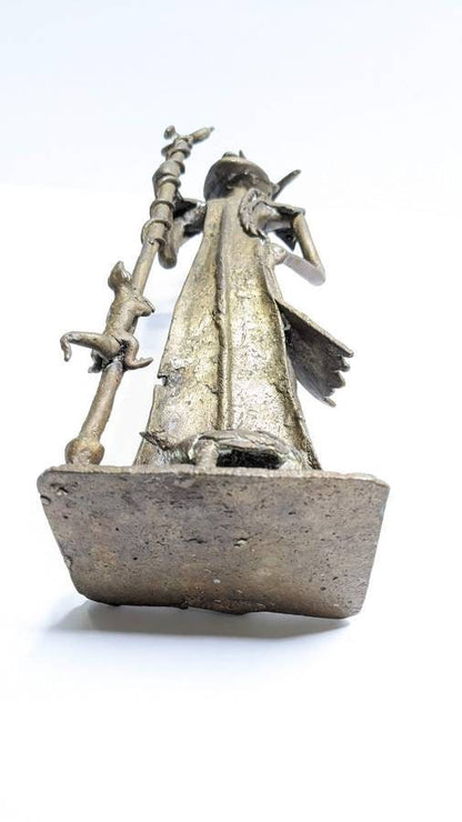 Three Heavy Bronze African Deity Statues