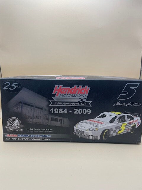 Mark Martin 2009 #5 HMS 25th Anniversary Color Chrome 1:24 Scale Car