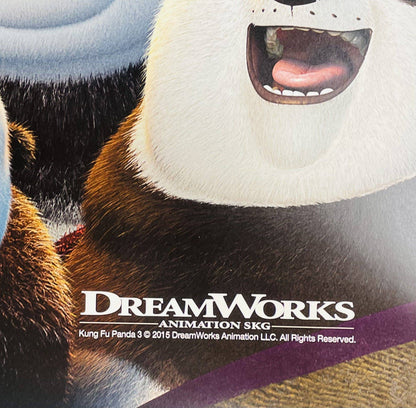 Kung Fu Panda 3 Movie Poster.  Giant 4 x 6 feet.
