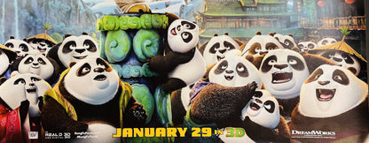 Kung Fu Panda 3 Movie Poster.  Giant 4 x 6 feet.