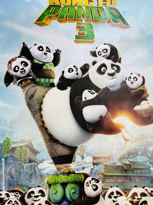Kung Fu Panda 3 Movie Poster.  Giant 4 x 6 feet.